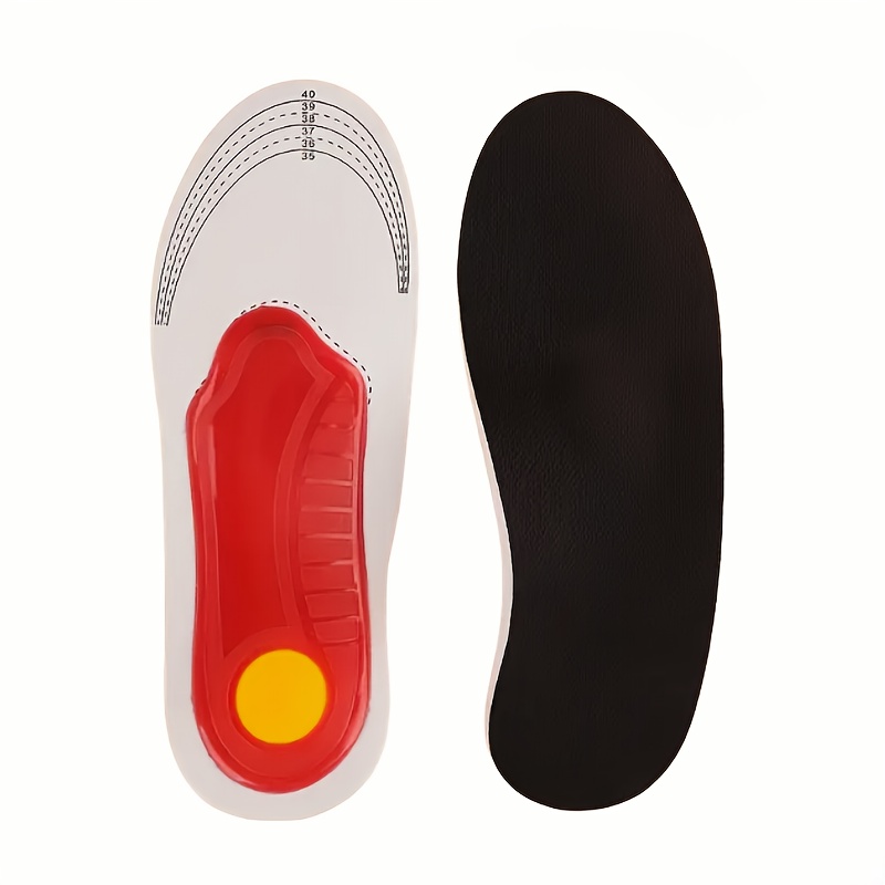 Image of 1 Pair Of -absorbing And Pressure- Insoles, Breathable, Lightweight And Comfortable Eva Soft Sole Arch Long Pad, Suitable For Men And Women, Cut