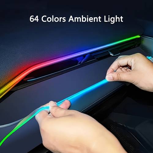 acrylic led lights for car featuring a rgb lighting kit that a atmosphere complete with car specific additions this 57 08 inch led fiber neon light string with music without battery