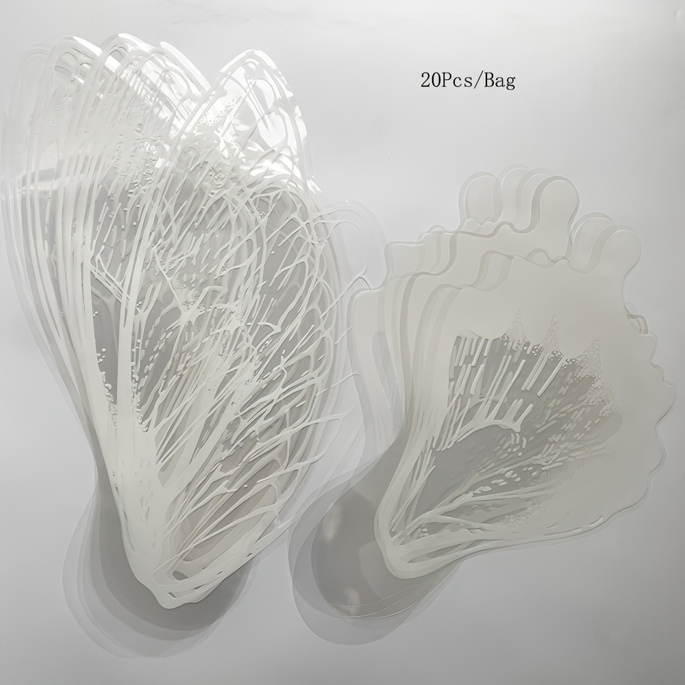 TEMU 20 Stück Wasserdichtes Transparentes Kristall Schmetterling Blumen Geschenkpapier Bouquet Verpackungsmaterial