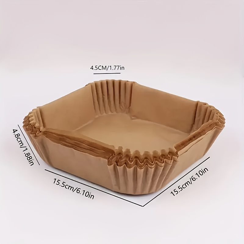 100 air fryer liners non stick oil resistant high quality non stick air fryer liners no leakage paper trays suitable for healthy cooking and baking father gift details 2