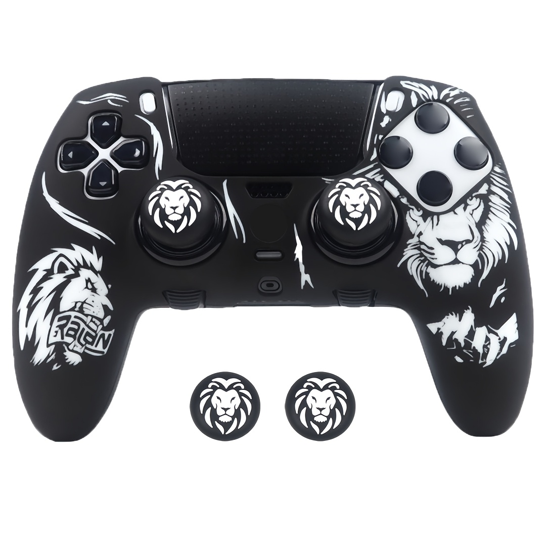 TEMU Custodia Morbida Antiscivolo per Controller , Copertura Completa con Grip per Pollice, Accessori per PS5 Edge