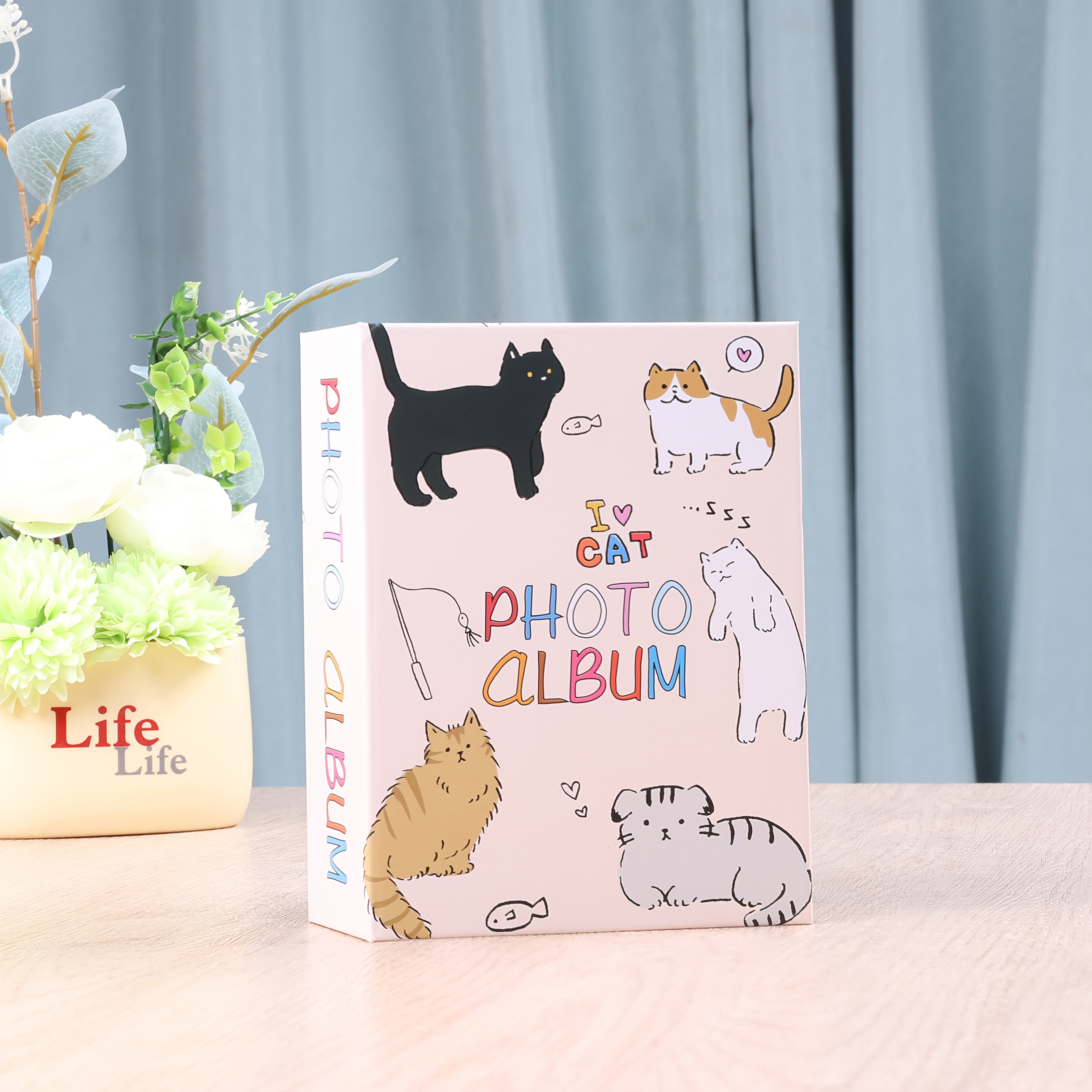 TEMU 1pc 6-inch 100-page Insert Photo Album, 4r, Family-style Photo Album, Large-capacity Photo Storage Book, Fits 10x15cm Photos