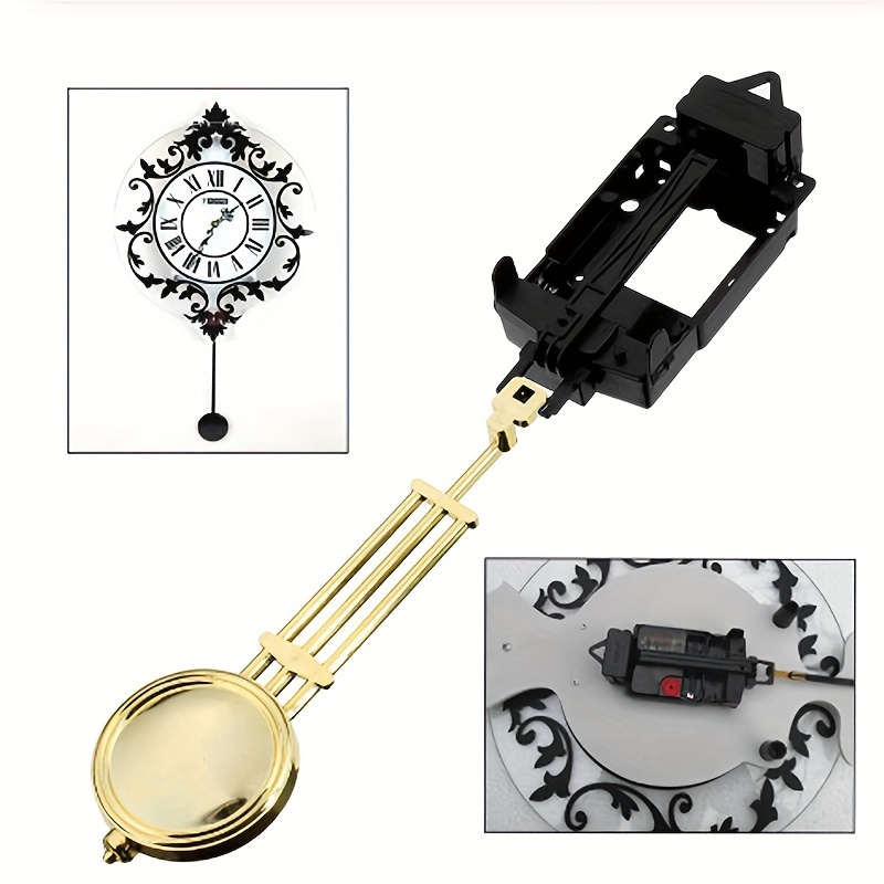 

Heavy-duty Clock Pendulum With Swing Hammer - Parallel Left & Right, Strong Rectangular Movement Accessory For Watches