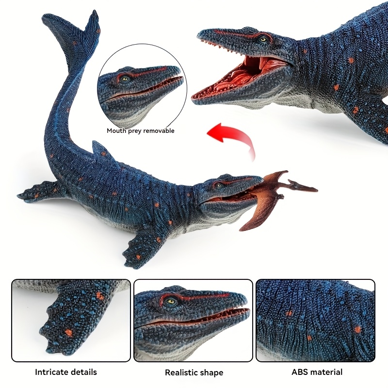Ancient Prehistoric Ocean Predator: Pliosaurus Predatory Jaw Model Toy Figurine With Openable And Closable Mouth, Hunting