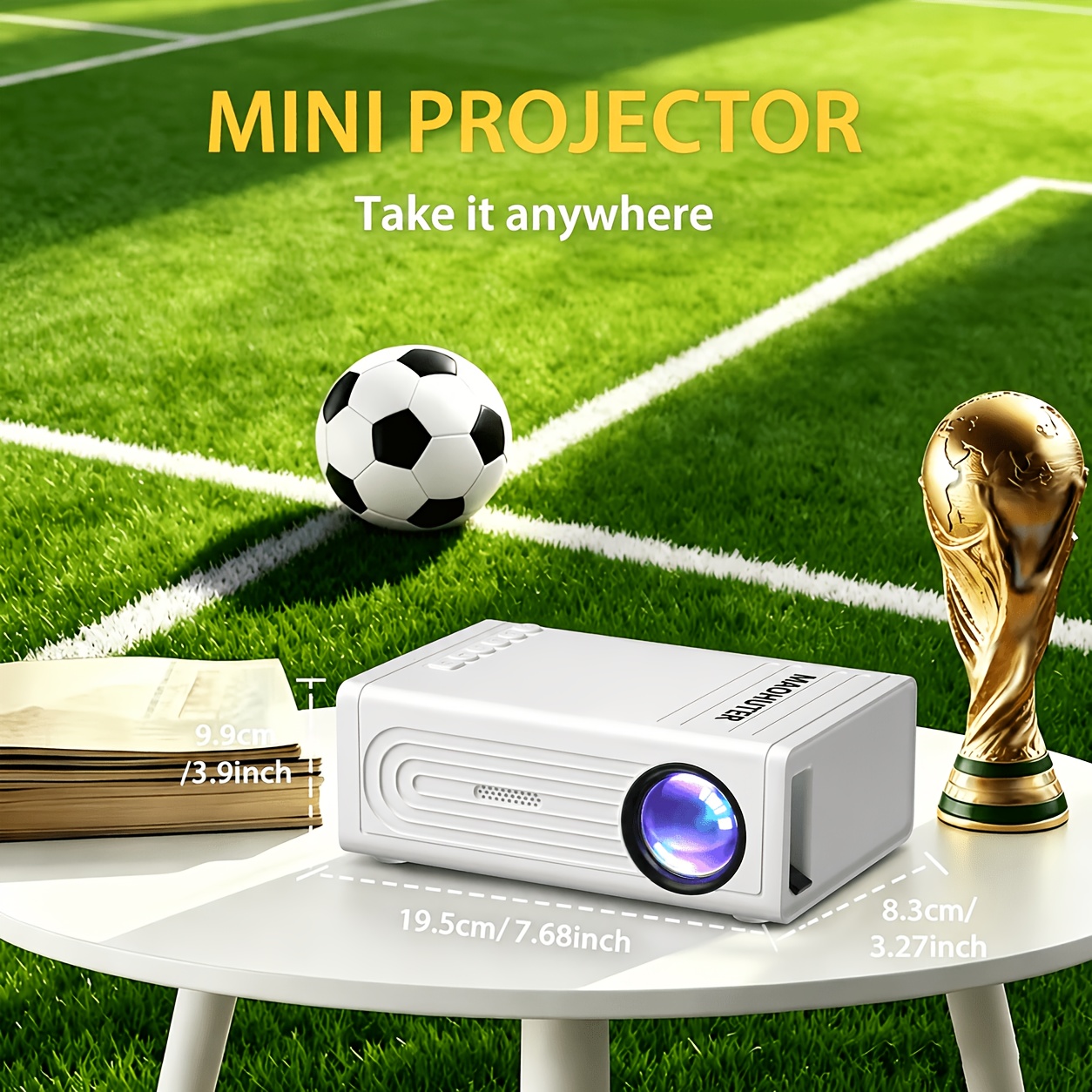 Portable Video Projector for Home Theater & Outdoor Use