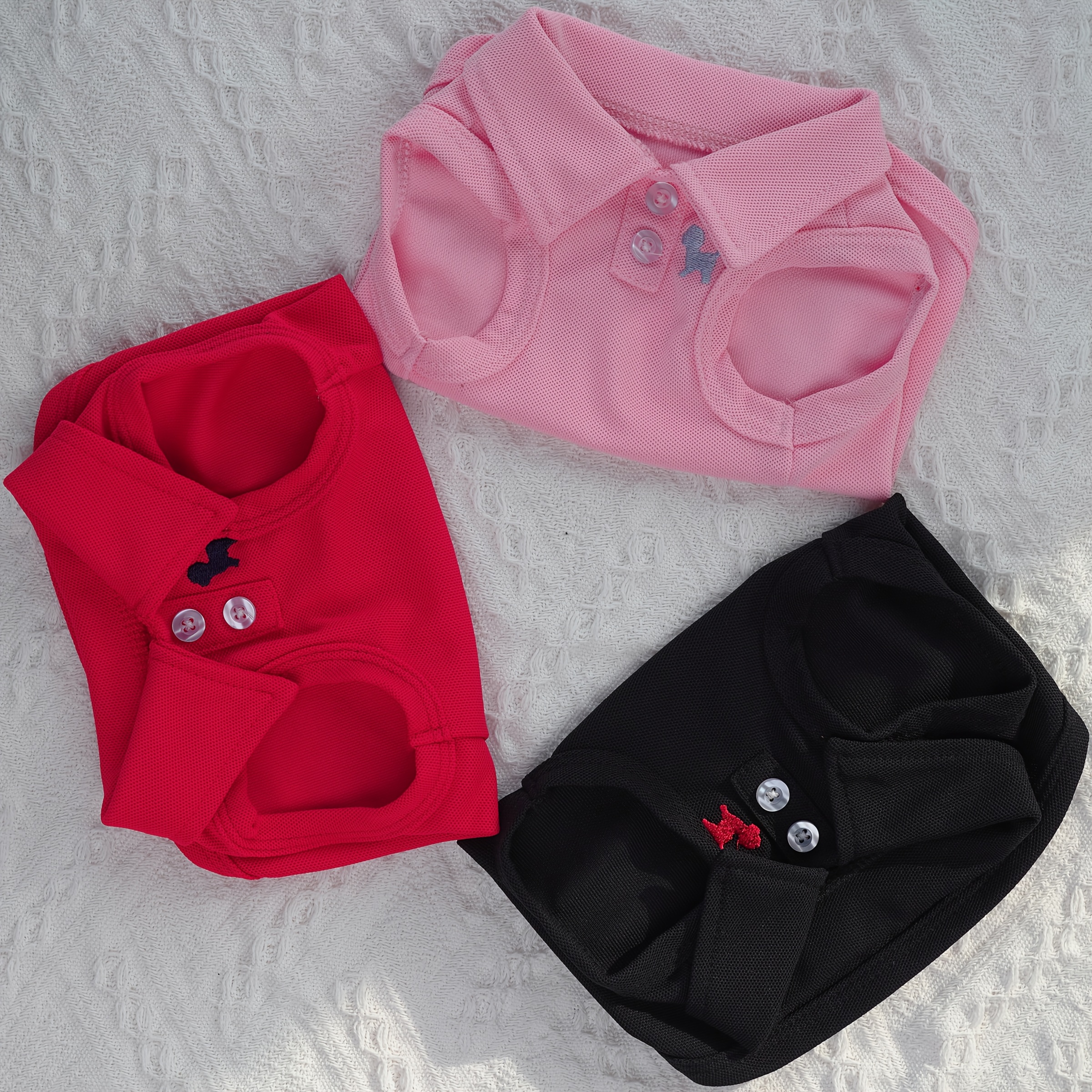 Dog Clothes Cute Shirt - Soft and Breathable Collar T-shirt for Summer and Autumn, Suitable for Small and Medium Dogs and Cats - Perfect for Dog and Kitten Photos