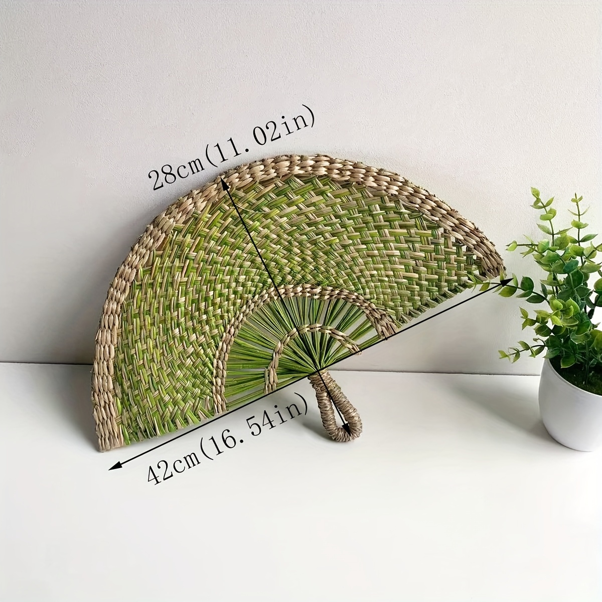 Half-side Decorative Hand-crank Fan