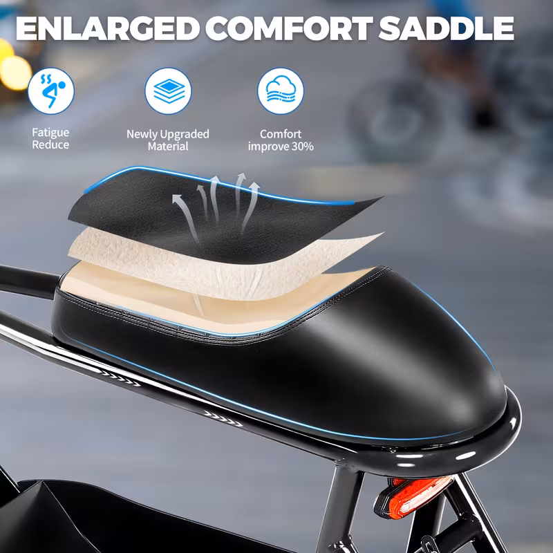 adults electric scooter electric off road scooter 350w fat tires 20 mph 17 36v 5 2ah large battery with lcd display and brakes with seat and basket 300lbs Product details 0