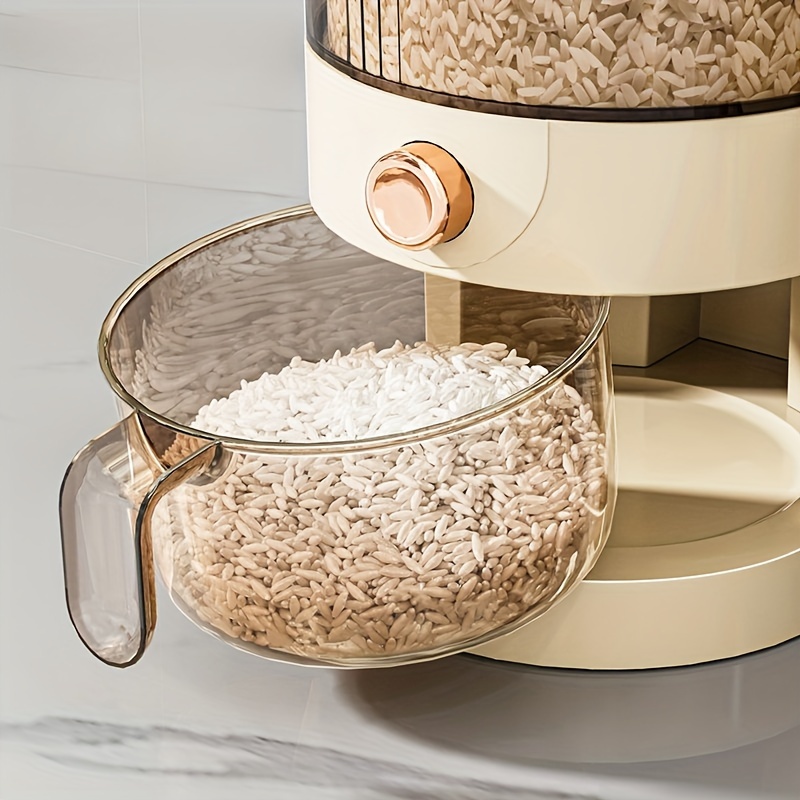 1pc airtight rice dispenser 5kg 10kg capacity moisture proof insect resistant large drawer storage container for kitchen organization storage bins for   Product details 3