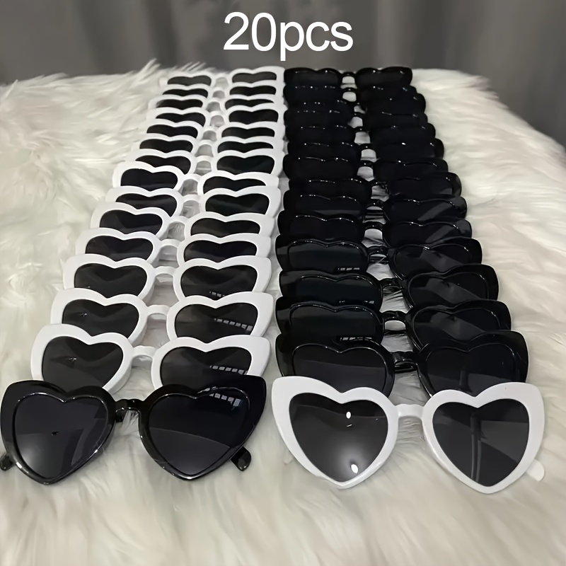 black heart glasses sold on Temu Australia