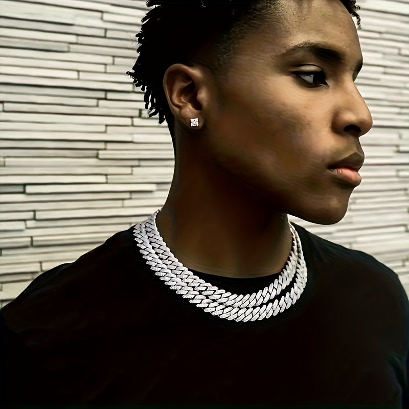 Y2K Cuban Link Chain Necklace Set