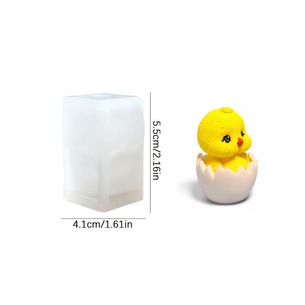 E-shop Harz Silikonform, . Niedliche Eierschalenküken Silikonform, Kreative Mini Küken Duftkerzenform, Heimdekoration/Geschenk Ornament Epoxidharzform,