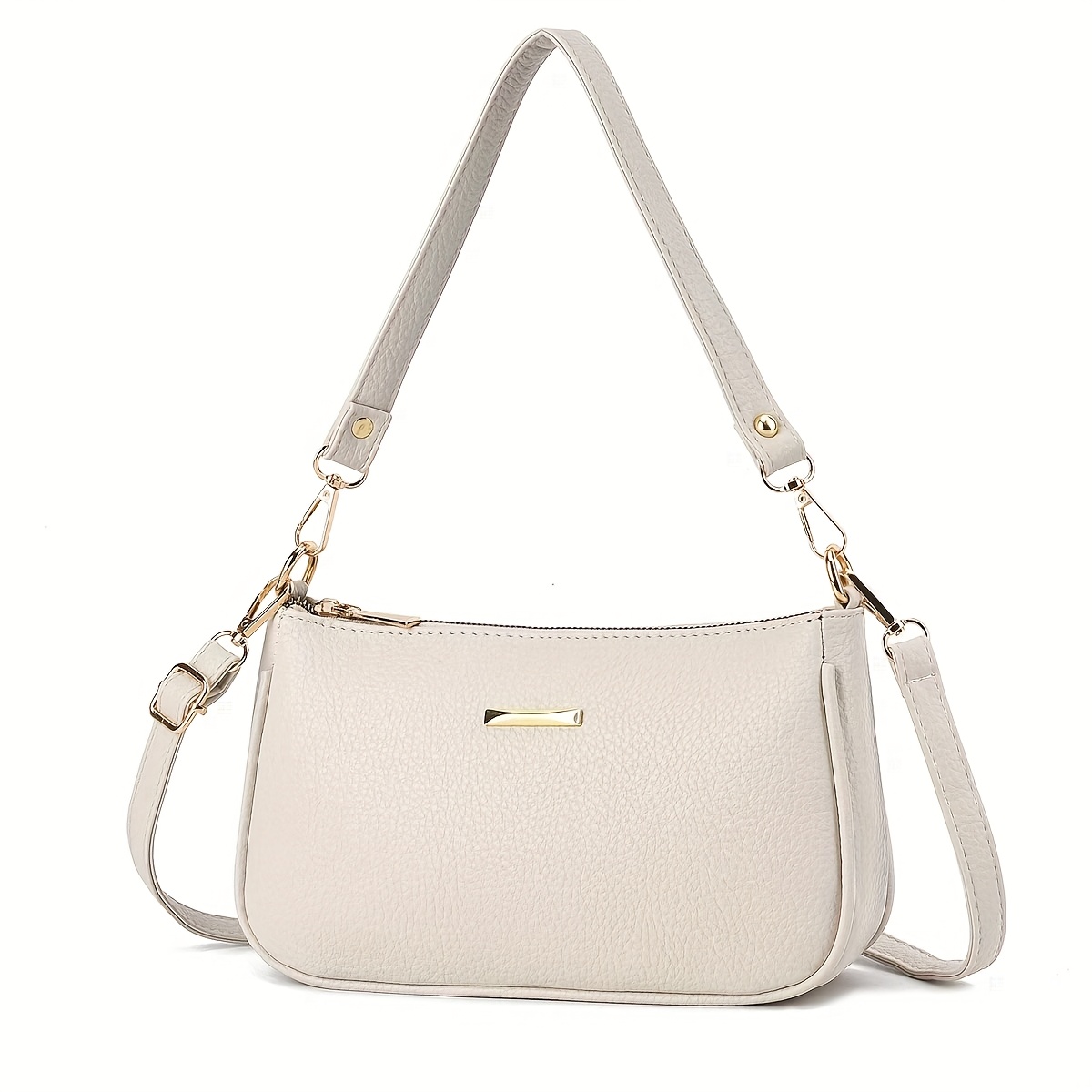 Large Capacity Women's Handbag - Black Casual Shoulder Crossbody Bag, With Zipper Closure, Perfect For Shopping, Travel, And Daily Use, Crossbody Bag