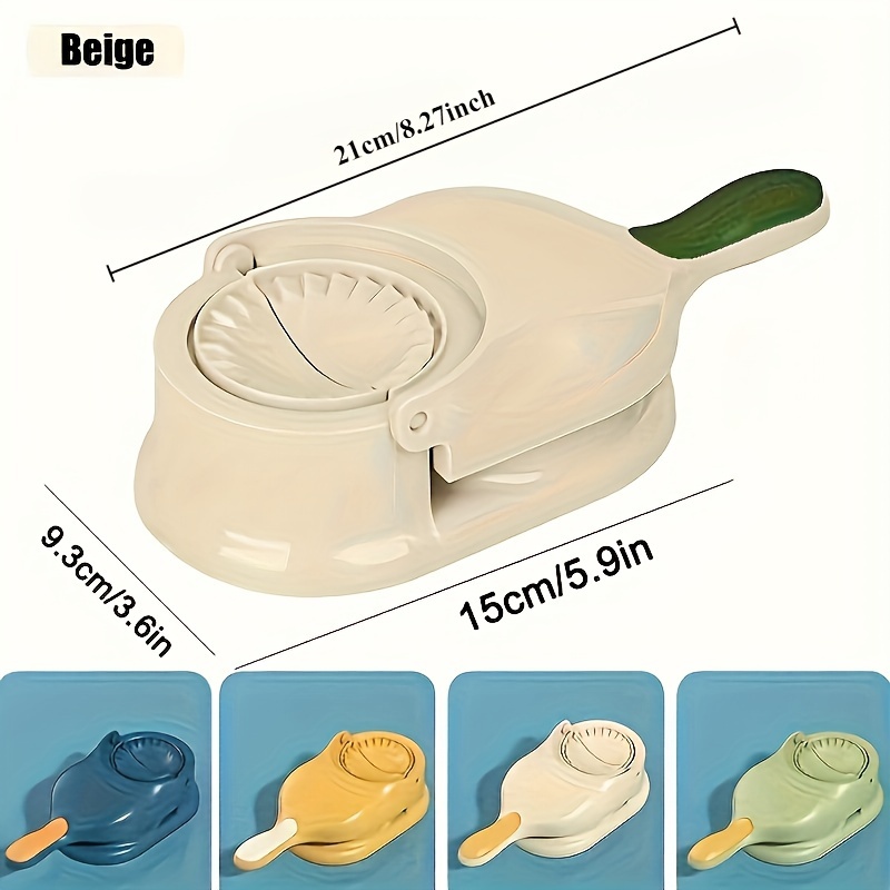 1 conjunto de herramientas de fabricación de empanadas manuales, molde de plástico para empanadas, sin electricidad, con cortador de masa, para hacer piel de empanada y relleno, conjunto de herramientas de cocina 2