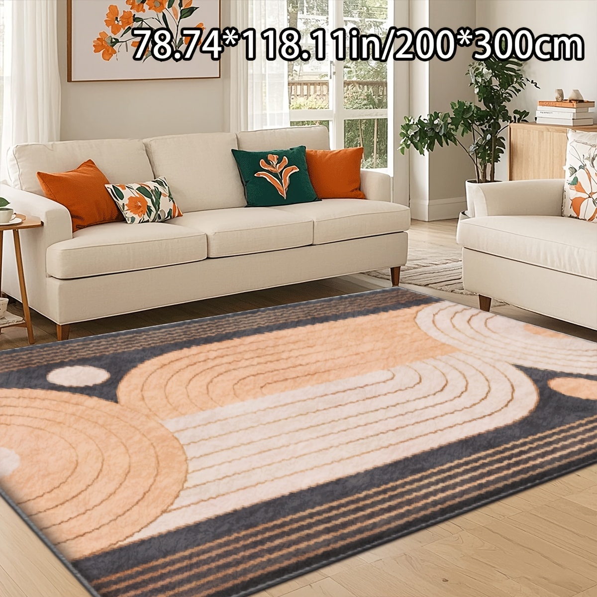 item picture   soft plush suitable for living room rug modern   geometric machine washable suitable for christmas jumbo rectangular bedroom rug entryway for hallway indoor decor