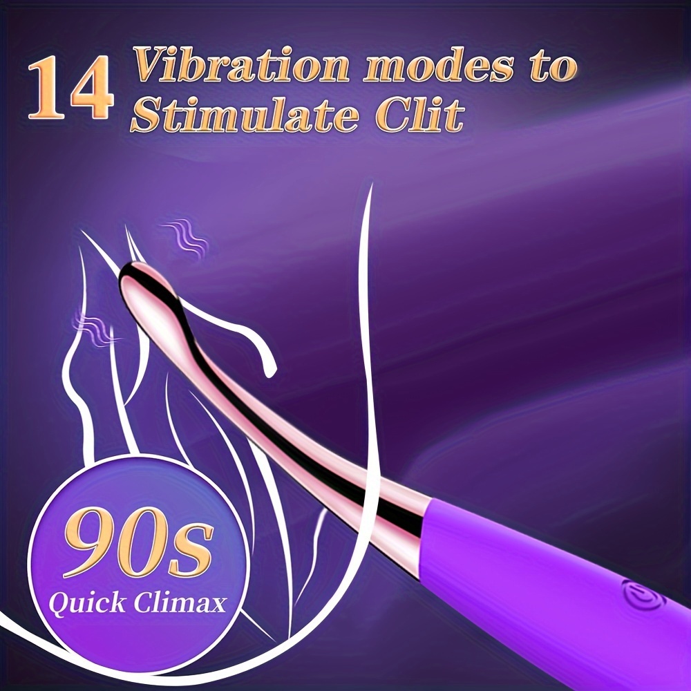 14 frequency female point pen vibrator stimulator portable handheld female vibrator g spot breast massage point vibrator 4