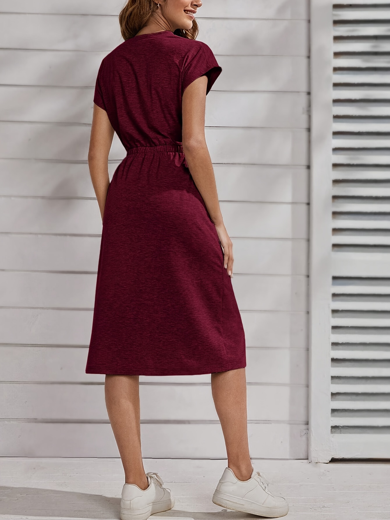 camel knitted midi dress Women's Vix Paula Hermanny Knit Esme Midi Dress - Camel