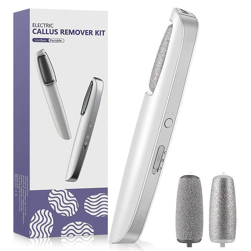 TEMU Professional Foot Scrubber For Removing Dry, Dead, And , Ideal For Foot Care. Comes With 2 Rollers And Makes A Great Gift