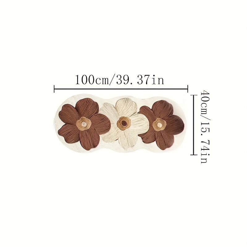 1pc Alfombra de Terciopelo, con un peso de 850G/M², diseñada para la decoración de dormitorios con pintura al óleo, con un respaldo de granos de goma antideslizante. Esta alfombra lavable es adecuada para dormitorios, mesas de noche, pasillos, salas de estar, balcones y ventanas en forma de bóveda