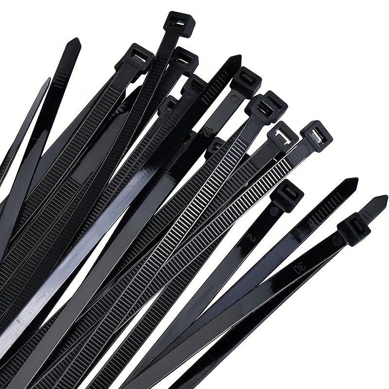 

40-piece Black & White Cable Ties, 18/20 Inch - Durable Outdoor Zip Ties With 55lbs Tensile Strength