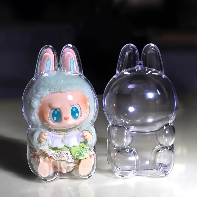 

2024 Labubu Collectible - Dustproof, Display , For Pop & , Plastic Art And Shipping Accessory