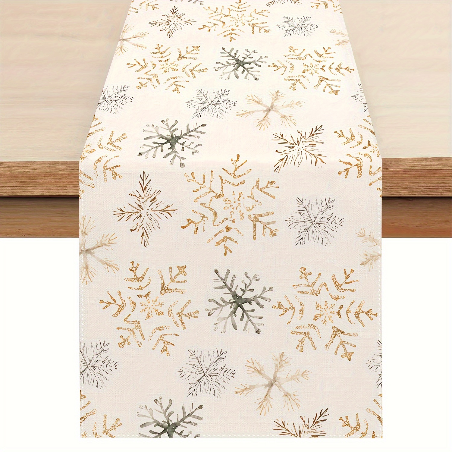 

Christmas Table - Polyester, Rectangular, For Dining & Decor