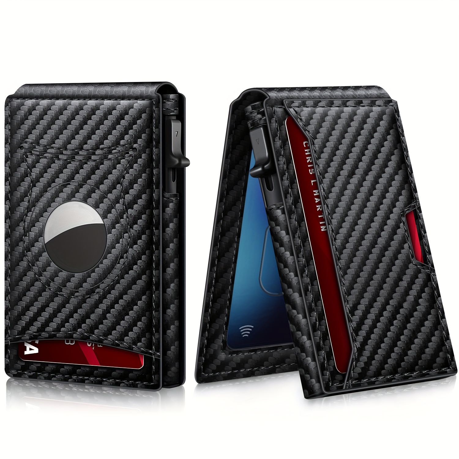 

Aluminum Alloy Wallet For Men, Pu , And Id