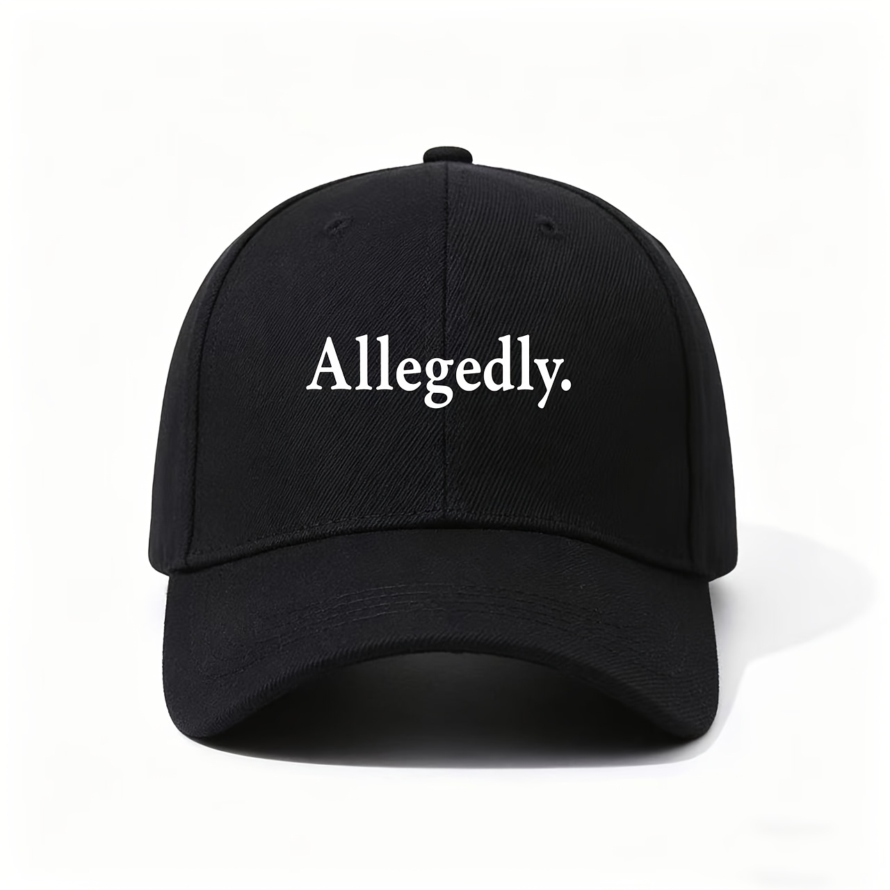 TEMU 1pc Legal Humor - Text Print Adjustable Hat Suitable For Law Students, , Gifts, Minimalist Statement, Hand Washable & For Courtroom Or Casual