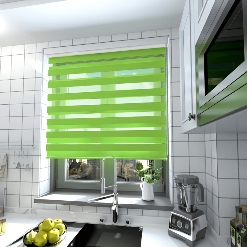 Double Roller Blind Clip-on, No Drilling Required, B60cm X H150cm Duo Roller Blind With Aluminum Casing, Side Pull Roller Blind Easyfix For Windows & Doors - Taupe