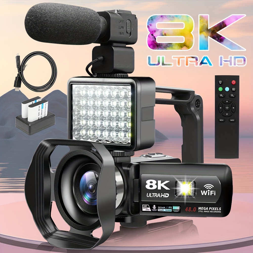 8k cámara webcam 18x grabación en video Temu Uruguay