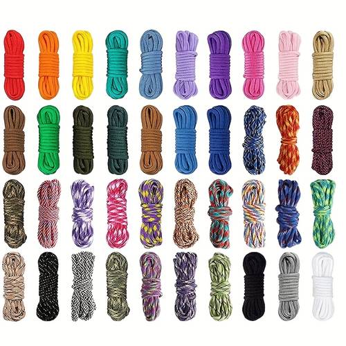 1pc 25ft 4mm polyester paracord hand woven rope for outdoor emergency use tent rope diy braided paracord