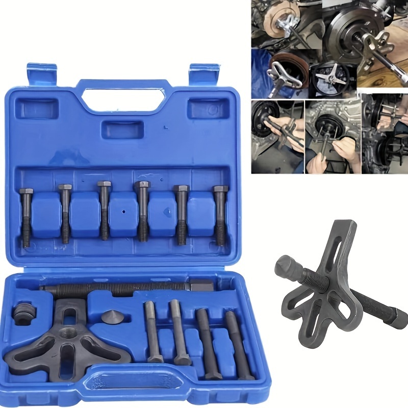 

Puller Kit, 13pcs Power Steering Puller Installer Tool Set, Automotive Steering Wheel Puller Tool Kit, Flange Type Gear And Puller Set