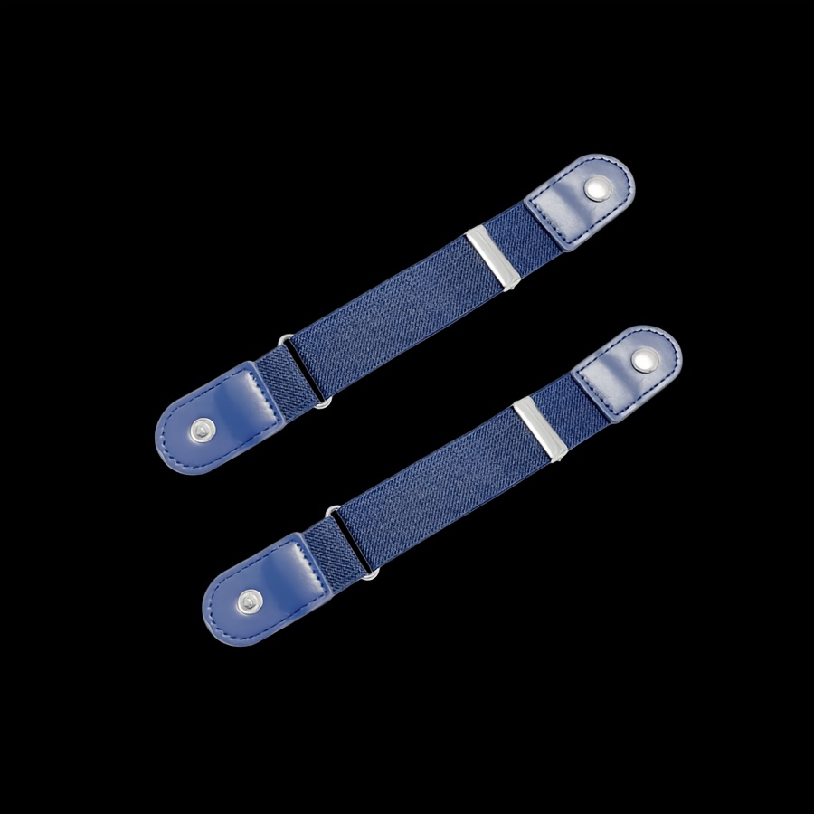 TEMU Lot de 2 ceintures tactiques métalliques invisibles à taille élastique auto-agrippante, boucle, ceinture élastique unisexe épaissie, adaptée à ,