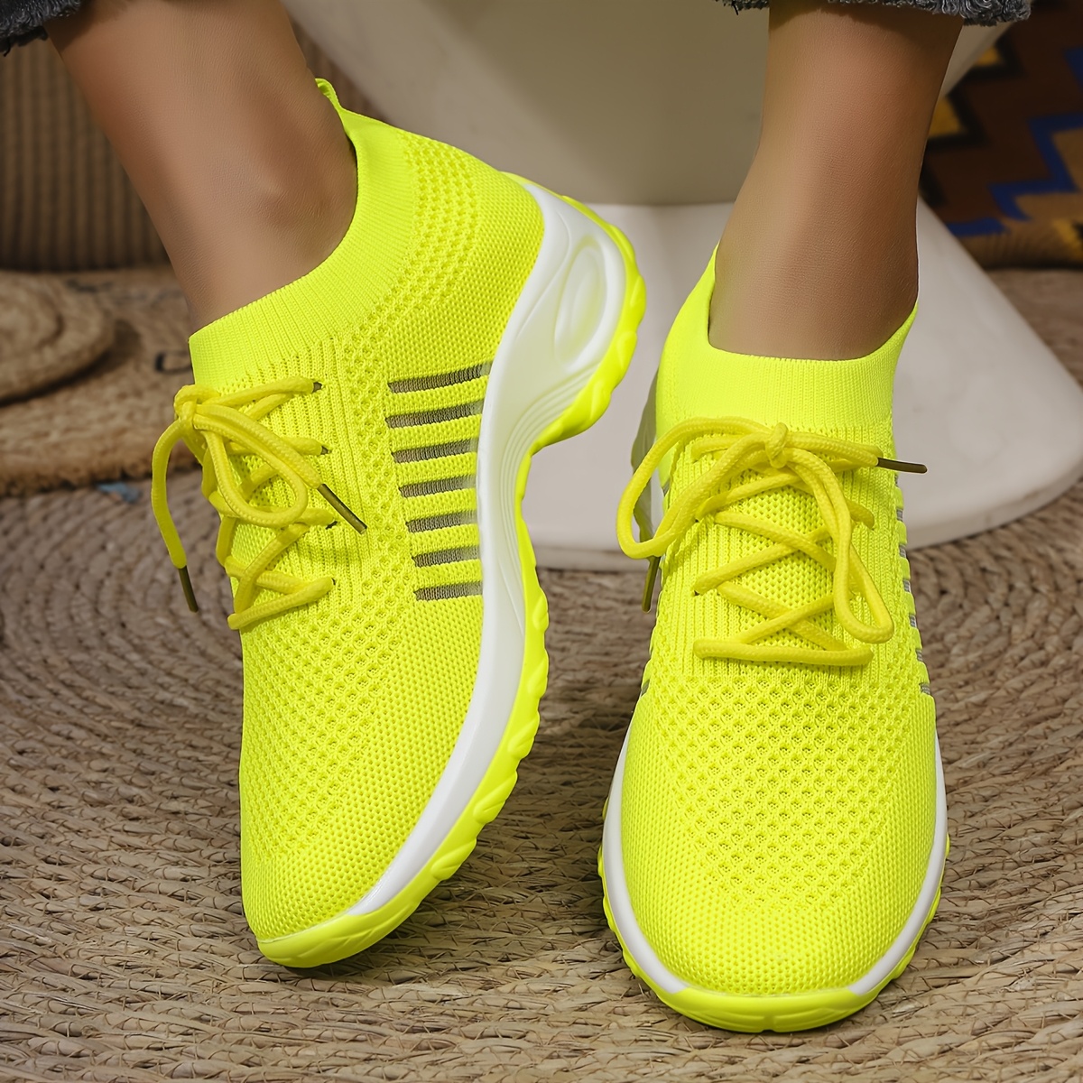 Neon Boohoo Yellow Shoes Trainers Boohoo Neon SUMO SOLE GEN2:NEON