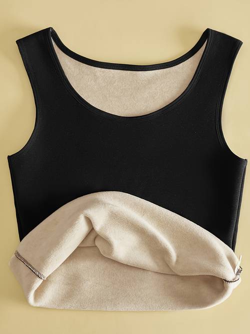 womens autumn and winter thickened lined warm vest comfortable base layer underwear