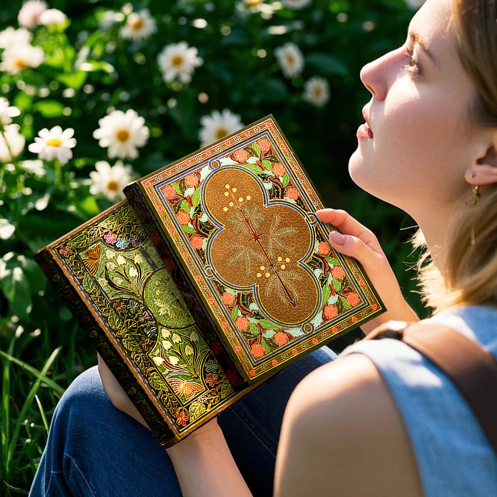 256 page   floral pattern notebook vintage inspired hardcover with colorful illustrations     or school supplies holiday gift idea diary supplies artistic cover durable pages diary Product details 6