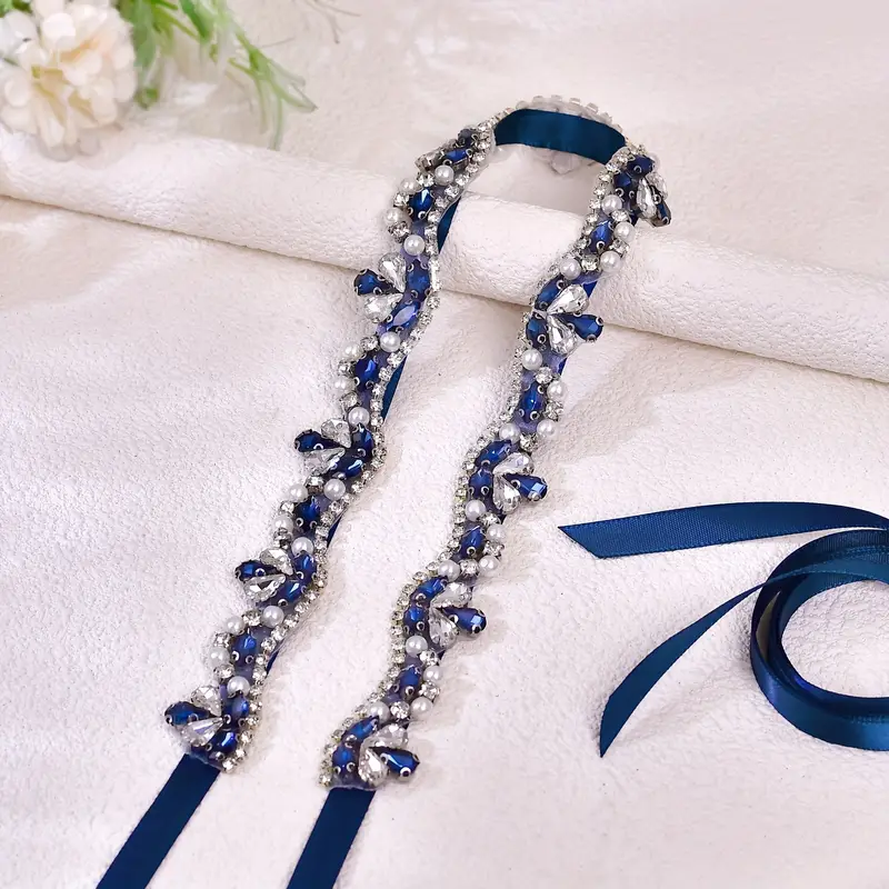 navy blue wedding dress belt Navy Sash Belt Bridal Swiss Double Faced Satin Ribbon for Wedding Dress Formal