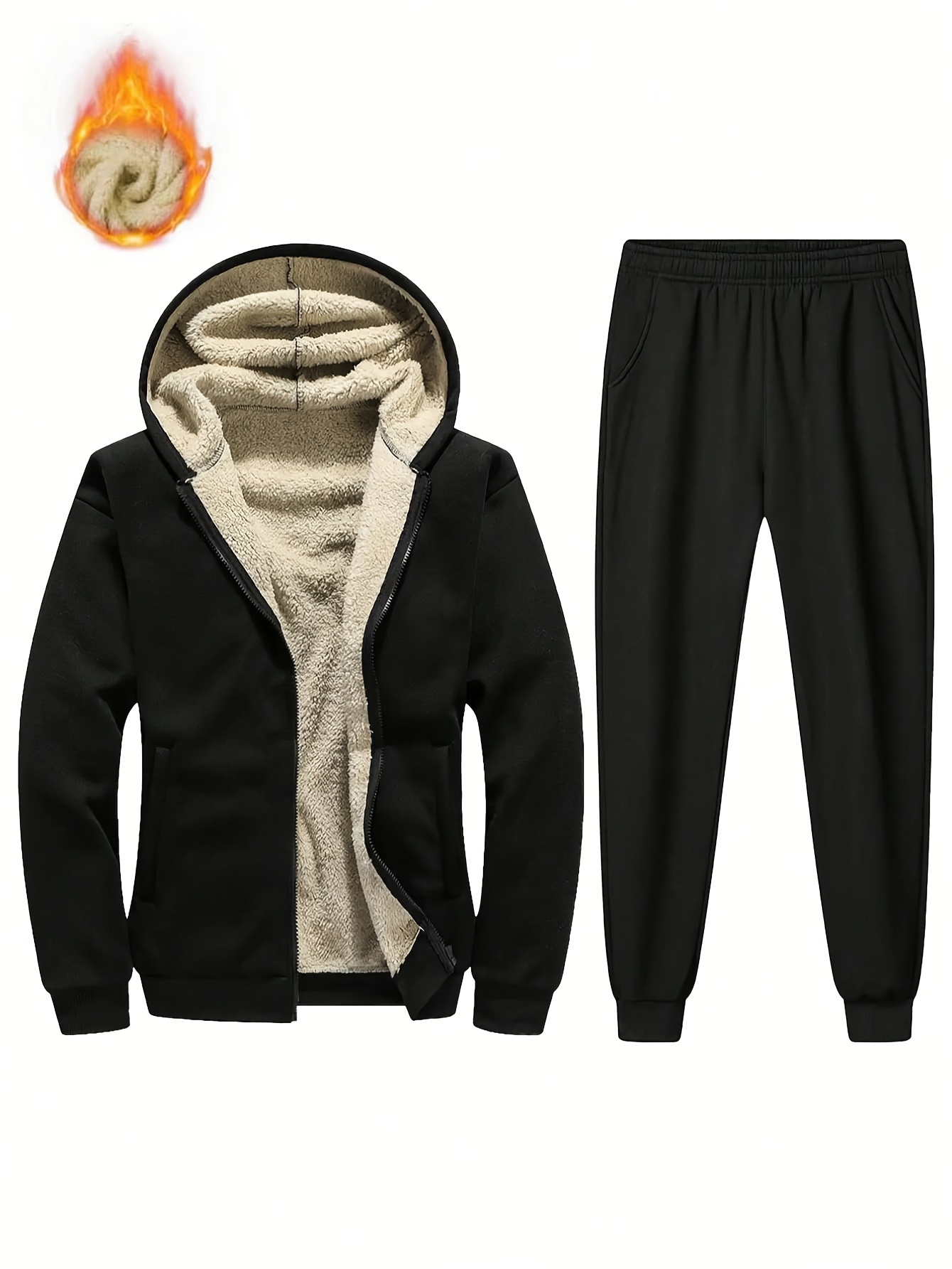 Mens fleece tracksuit set online