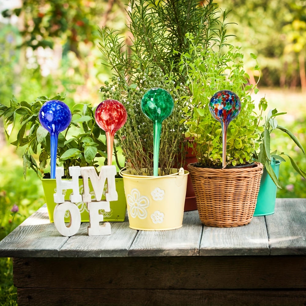 4 pack plant watering globes 12 inches 30cm indoor colorful - Temu