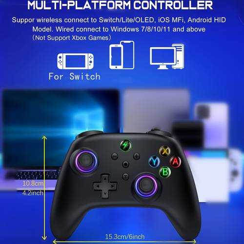 wireless controller for switch oled black