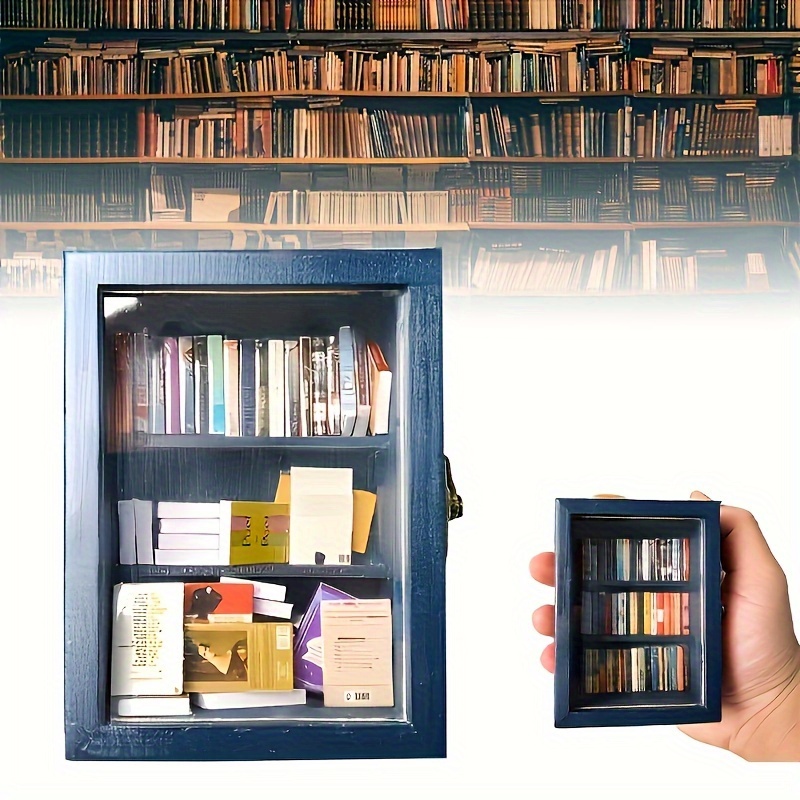 TEMU 1pc, Anxiety Bookshelf Your Anxiety, Miniature Boxes Doll House,loobani