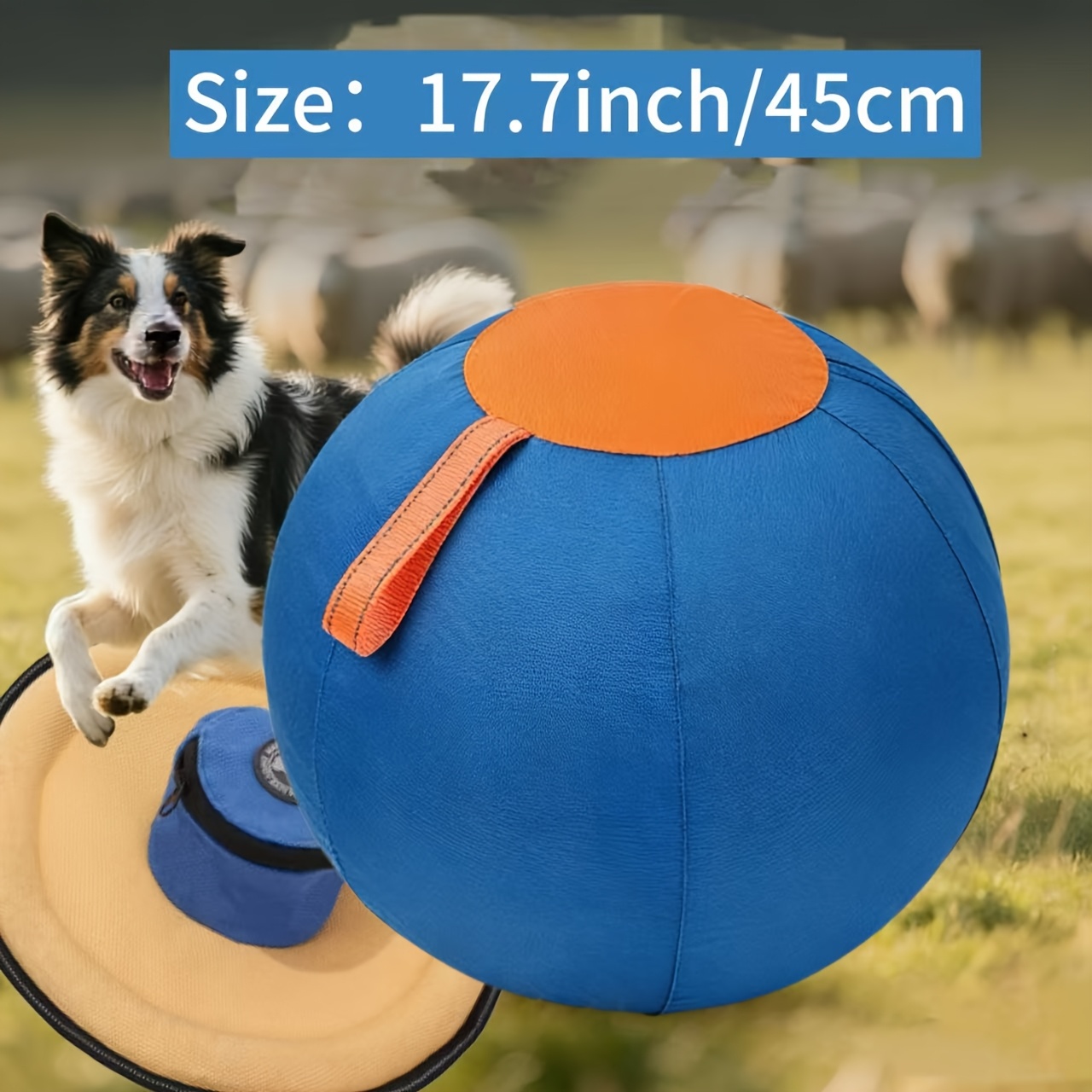 TEMU Pet Dog Toy Inflatable , Full Set Of Dog Balls For Golden Retrievers, Chew-resistant Balls For Boredom Relief, Play Balls For Shiba And Corgis,
