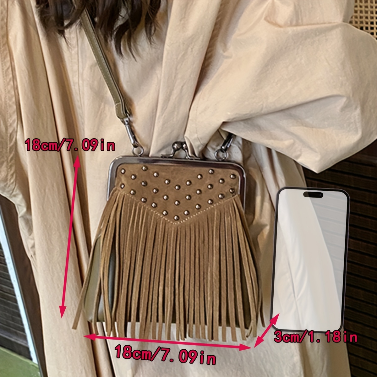 lily damernas mini gotisk fransig axelväska - Temu Sweden