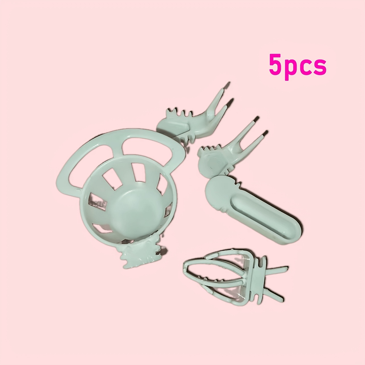 5pcs Of Bird Supplies, Including Egg Holders, Feeding Boxes, Fruit Racks, And Vegetable Clips, Made Of Durable Pp Material For