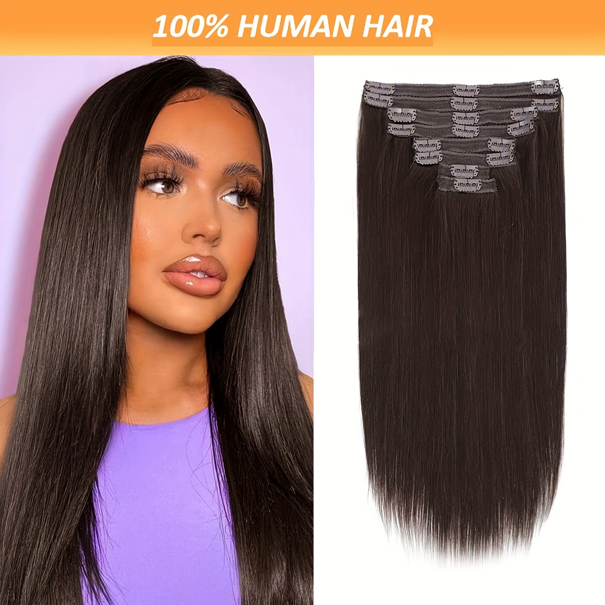 

8pcs -in Hair Extensions - , 16-26 Long, And , To , Women, For Thickening And Volume