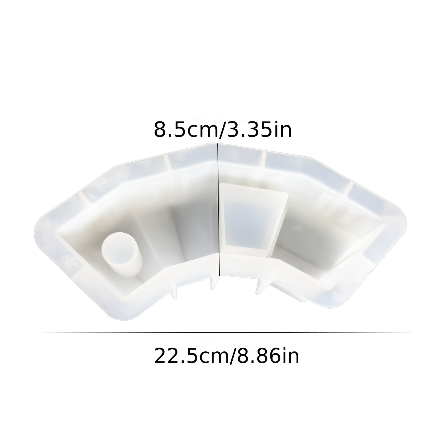 Image of Diy Resin Silicone Mold Christmas Assembly Town House Candlestick Storage Box Gypsum Decorative Item Home Desktop Atmosphere Decoration Festival Gift Resin Gypsum Candle Handicraft Gift Silicone Mold
