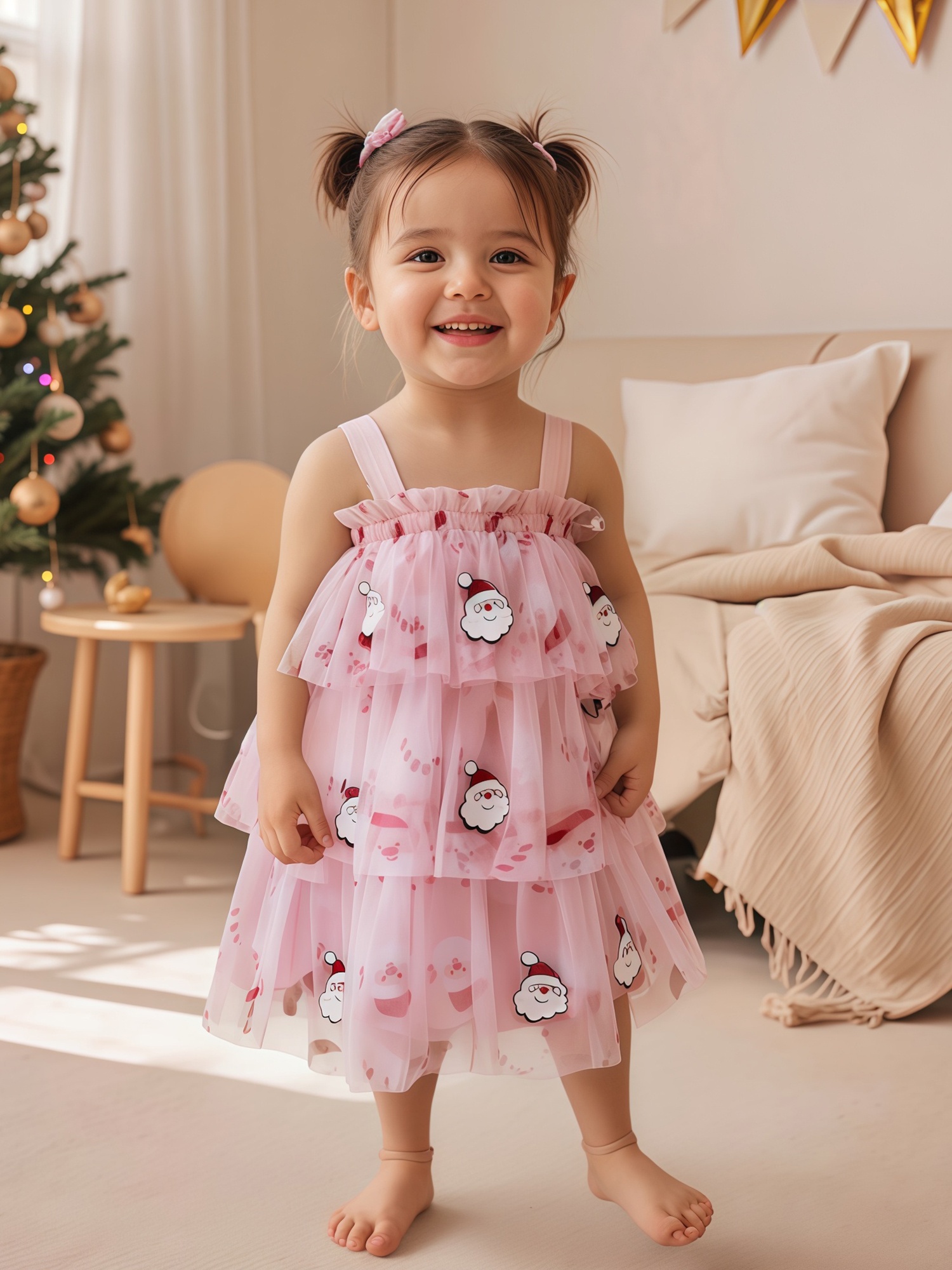 toddler baby christmas dress santa claus