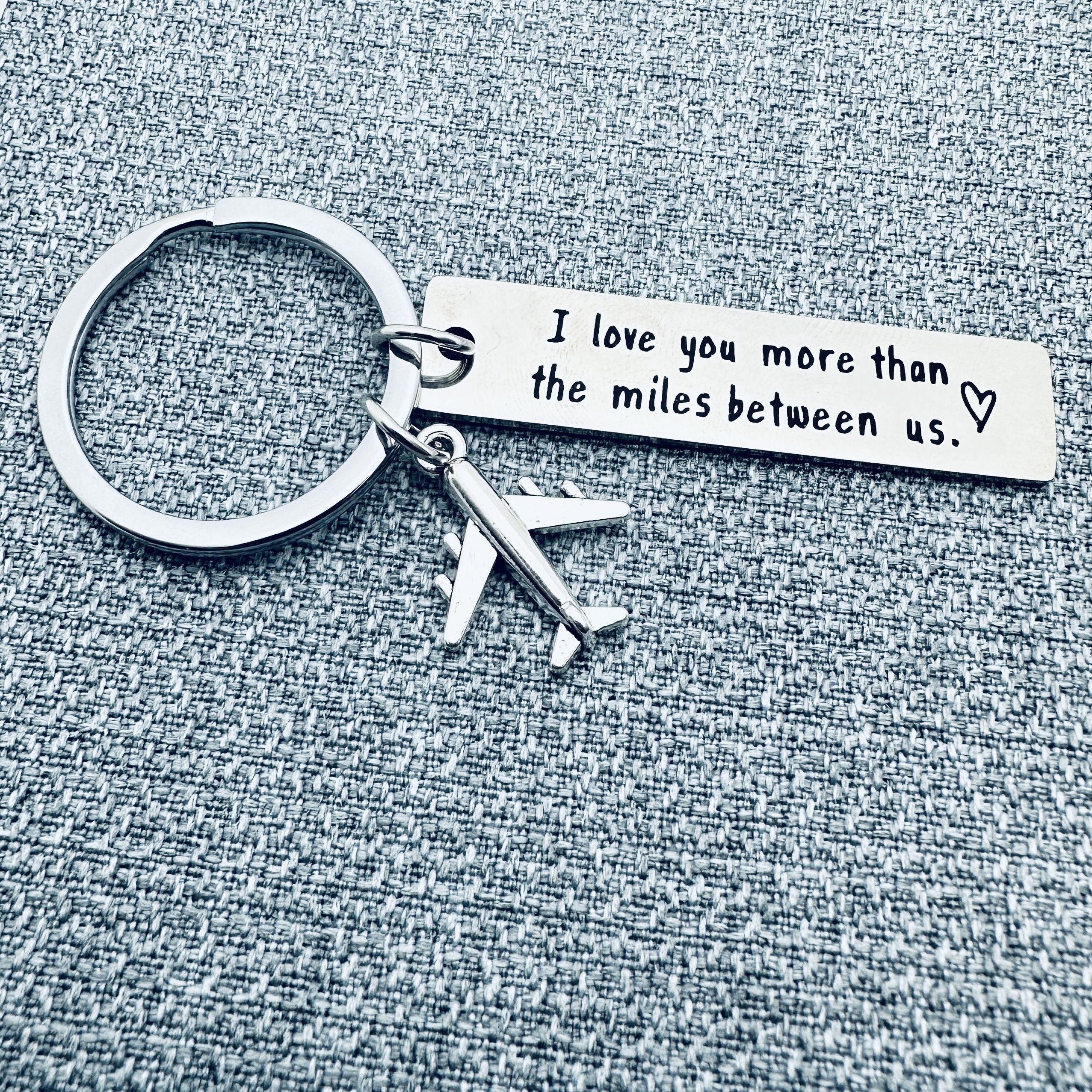 Stainless Steel Romantic Couple Keychain