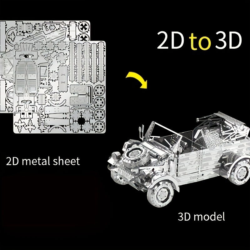 3D Metal Puzzle DIY Military Vehicle Model