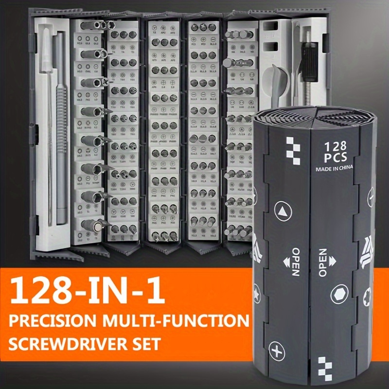 

1pc 128 In 1 Screwdriver Set, Kit , For Computer, Laptop, , , Men